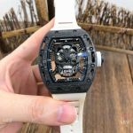 Swiss Copy Richard Mille Rm052 Carbon&White Watch New Skull Dial
